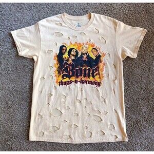 Bone Thugs N Harmony T-Shirt Women's Medium Distressed 90s Hiphop Graphic